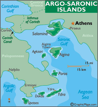 navigation îles saronique