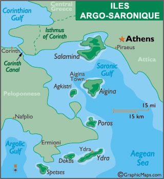 navigation îles saronique