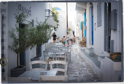 traditional greek shop in paros