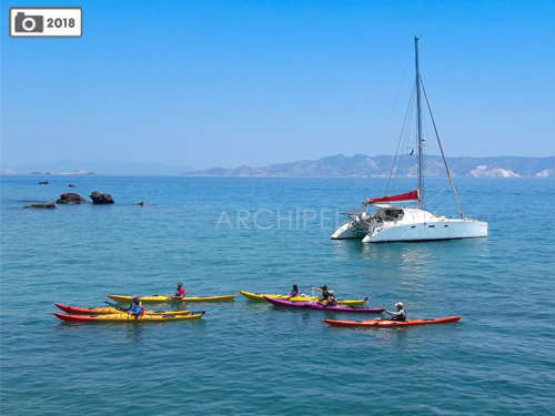 A quiet sailing afternoon near Naxos island.